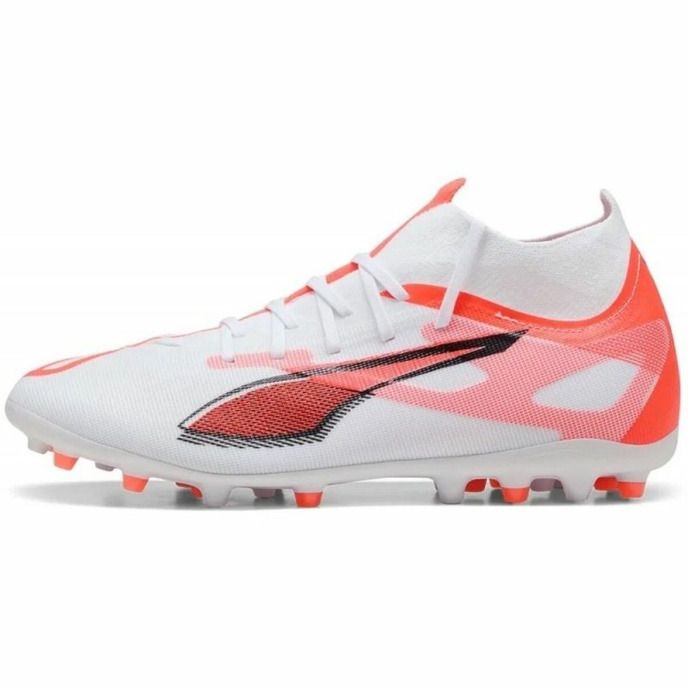 Chaussures de Football pour Adultes Puma Ultra 5 Match+ Mg Blanc