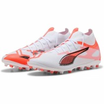 Chaussures de Football pour Adultes Puma Ultra 5 Match+ Mg Blanc