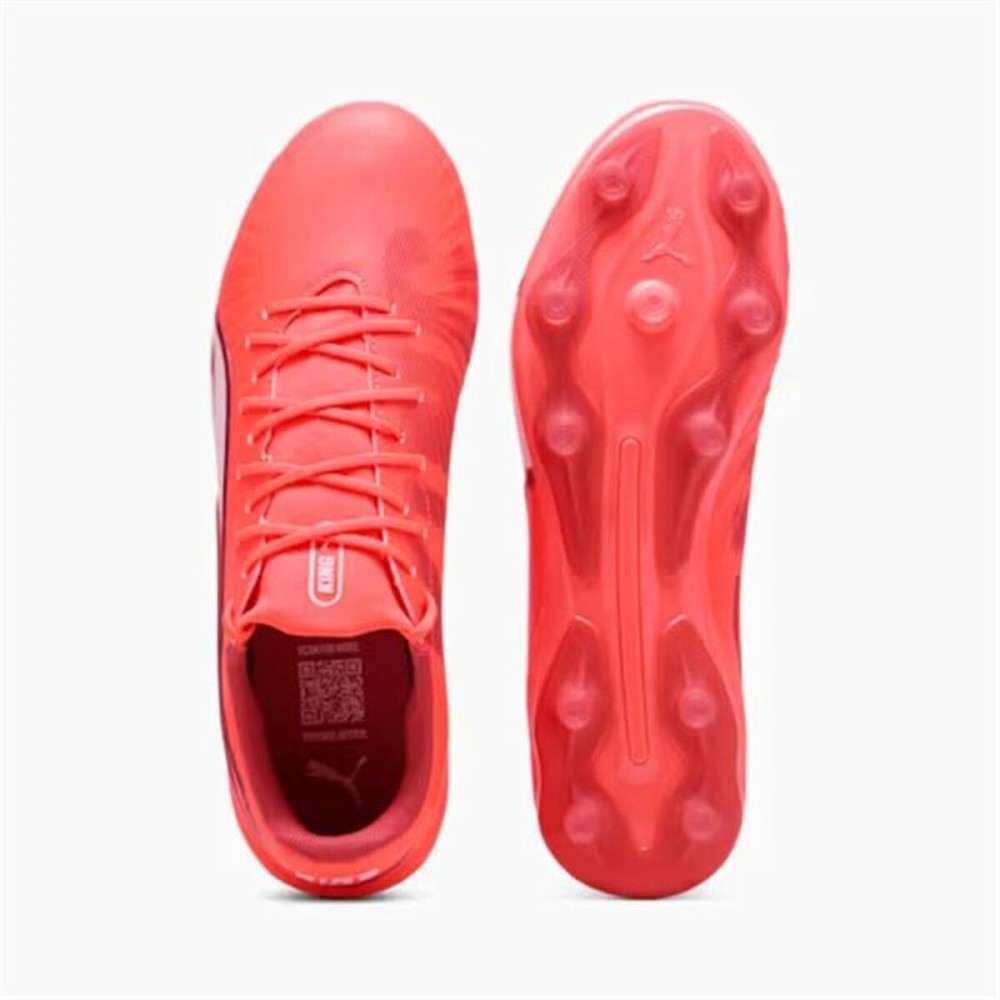 Chaussures de Football pour Adultes Puma King Match Fg/Ag Rouge