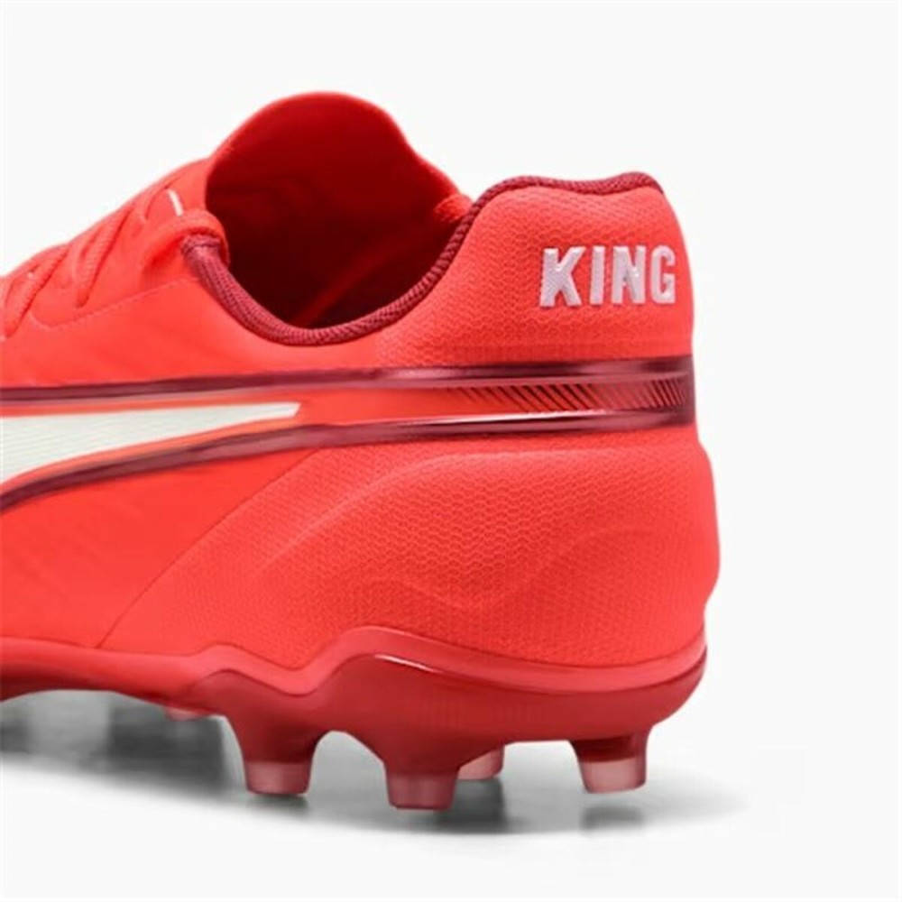 Chaussures de Football pour Adultes Puma King Match Fg/Ag Rouge
