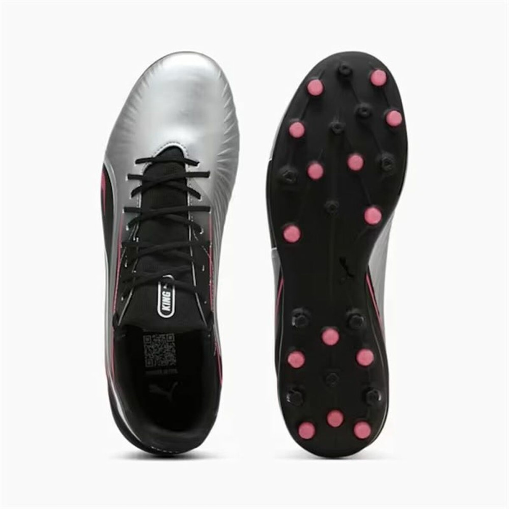 Chaussures de Football pour Adultes Puma King Match Mg Noir