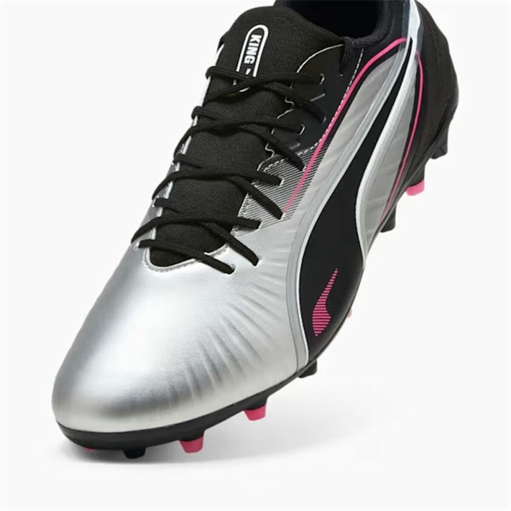 Chaussures de Football pour Adultes Puma King Match Mg Noir