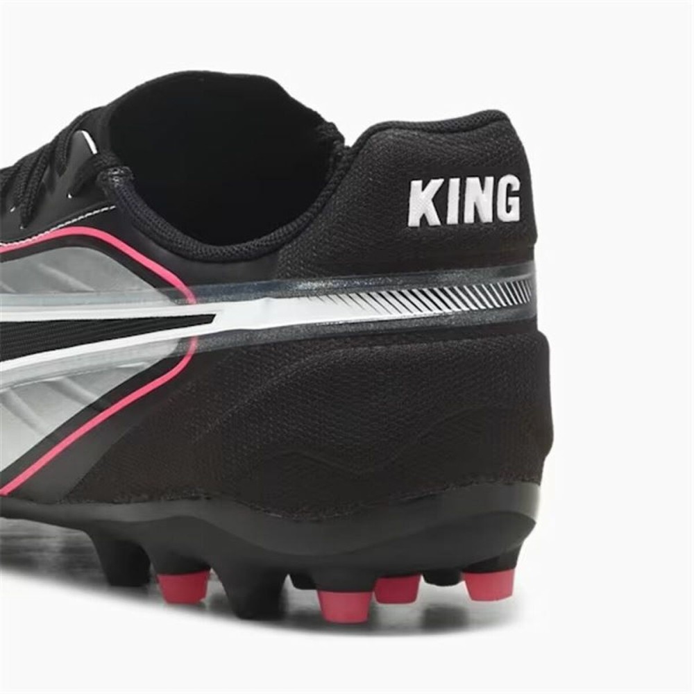 Chaussures de Football pour Adultes Puma King Match Mg Noir