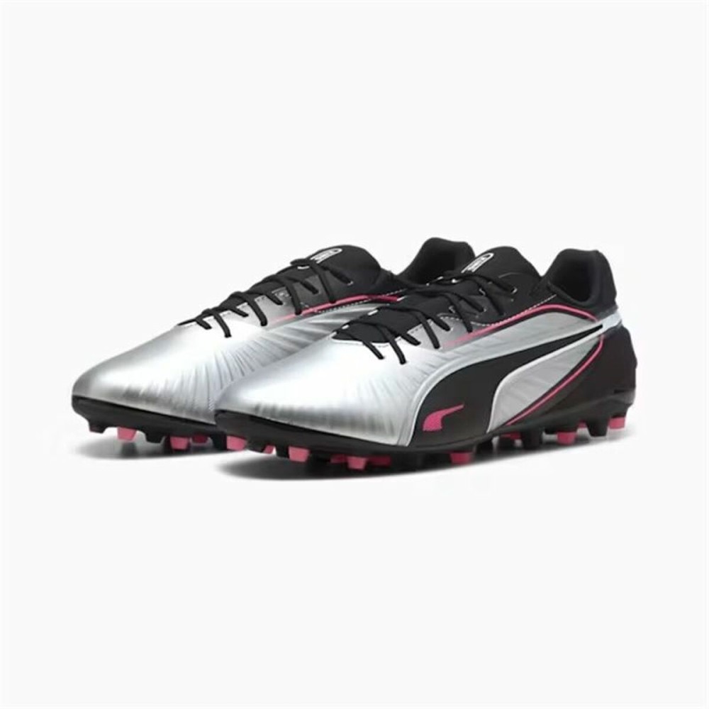 Chaussures de Football pour Adultes Puma King Match Mg Noir