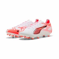 Chaussures de Football pour Adultes Puma Ultra 5 Pro Fg/Ag Blanc