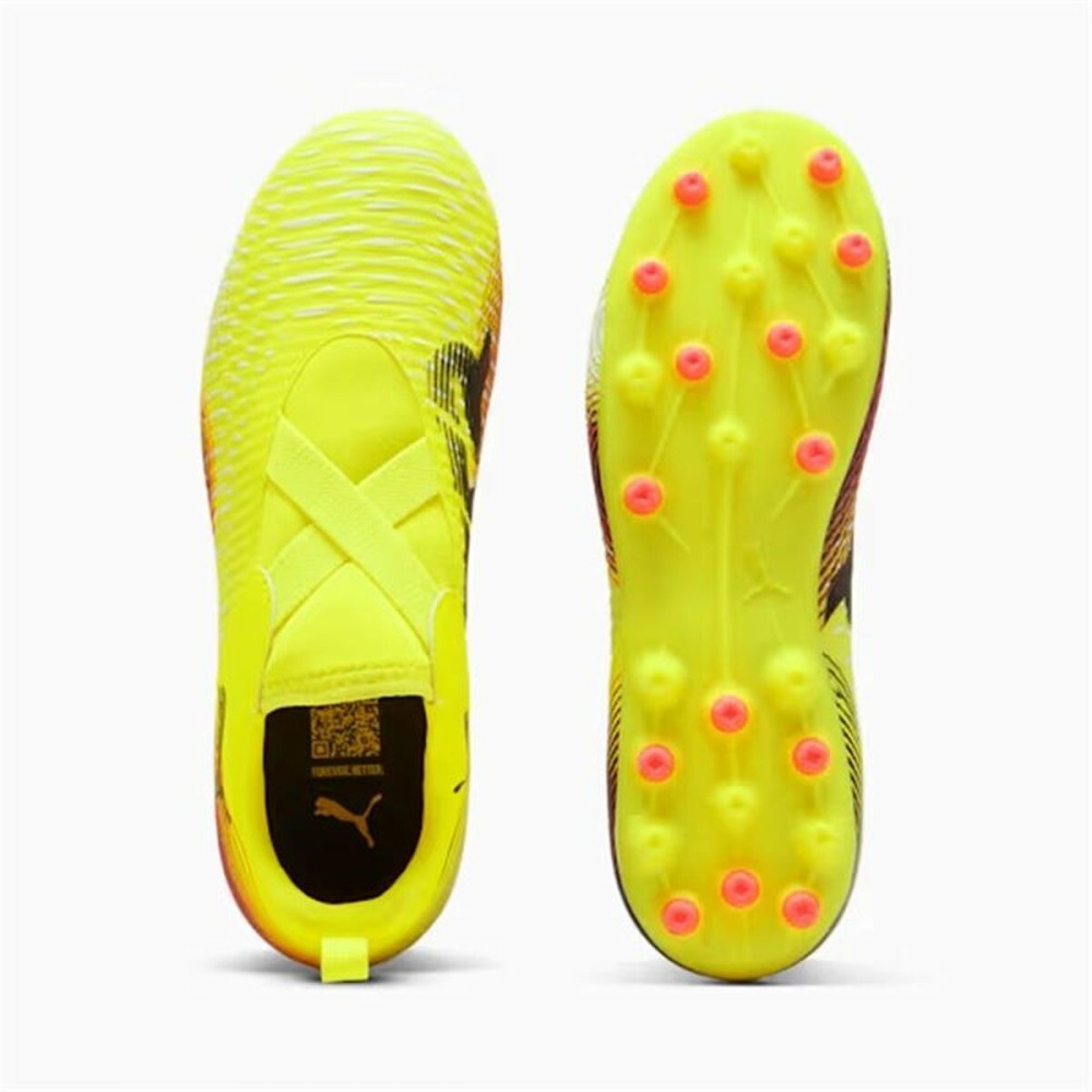 Chaussures de Football pour Adultes Puma Future 8 Match Ll Mg Jaune