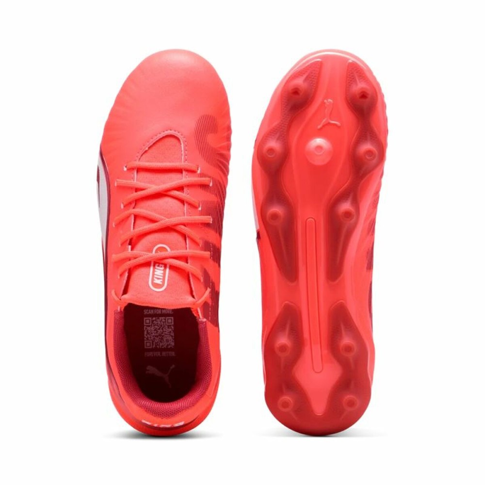 Chaussures de Football pour Adultes Puma King Match Fg/Ag Rouge