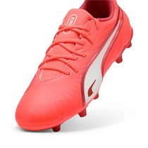 Chaussures de Football pour Adultes Puma King Match Fg/Ag Rouge