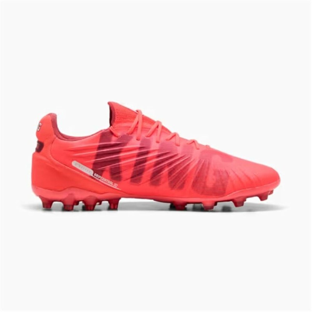 Chaussures de Football pour Adultes Puma King Ultimate Mg Rouge