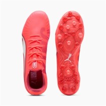 Chaussures de Football pour Adultes Puma King Ultimate Mg Rouge