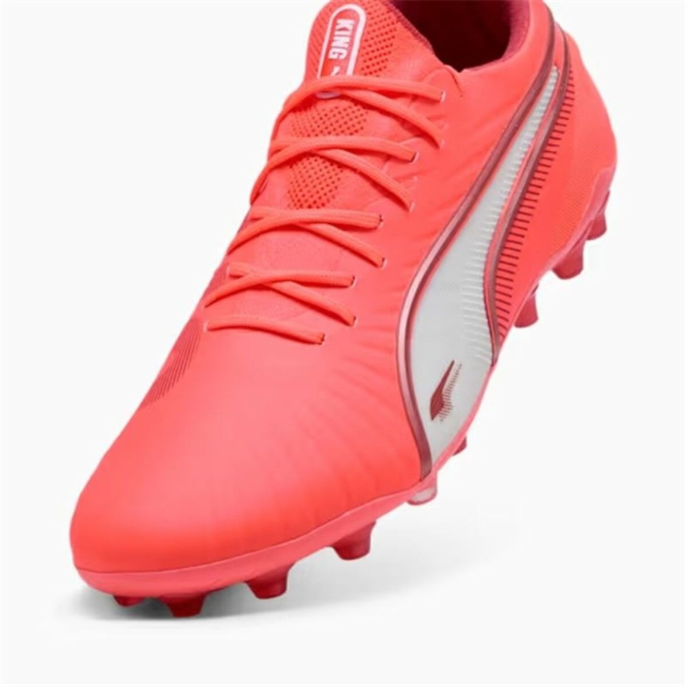 Chaussures de Football pour Adultes Puma King Ultimate Mg Rouge