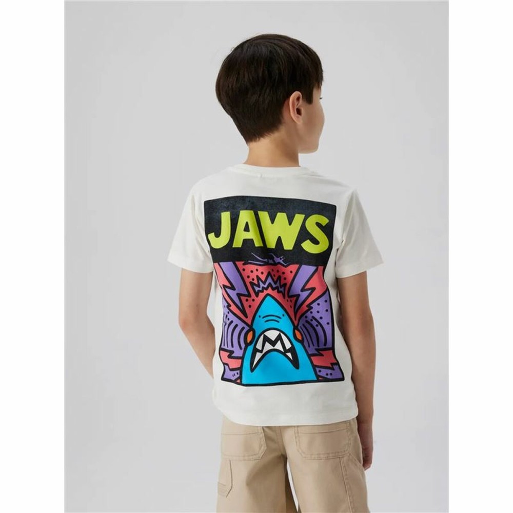 Child's Short Sleeve T-Shirt Name It Nkmmakai Jaws Nreg Box Sky