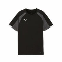 Kurzarm Fußballshirt für Kinder Puma Individualliga Schwarz