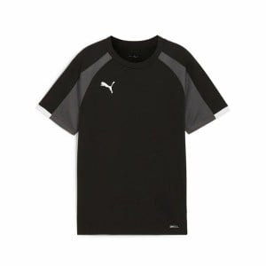 Kurzarm Fußballshirt für Kinder Puma Individualliga Schwarz