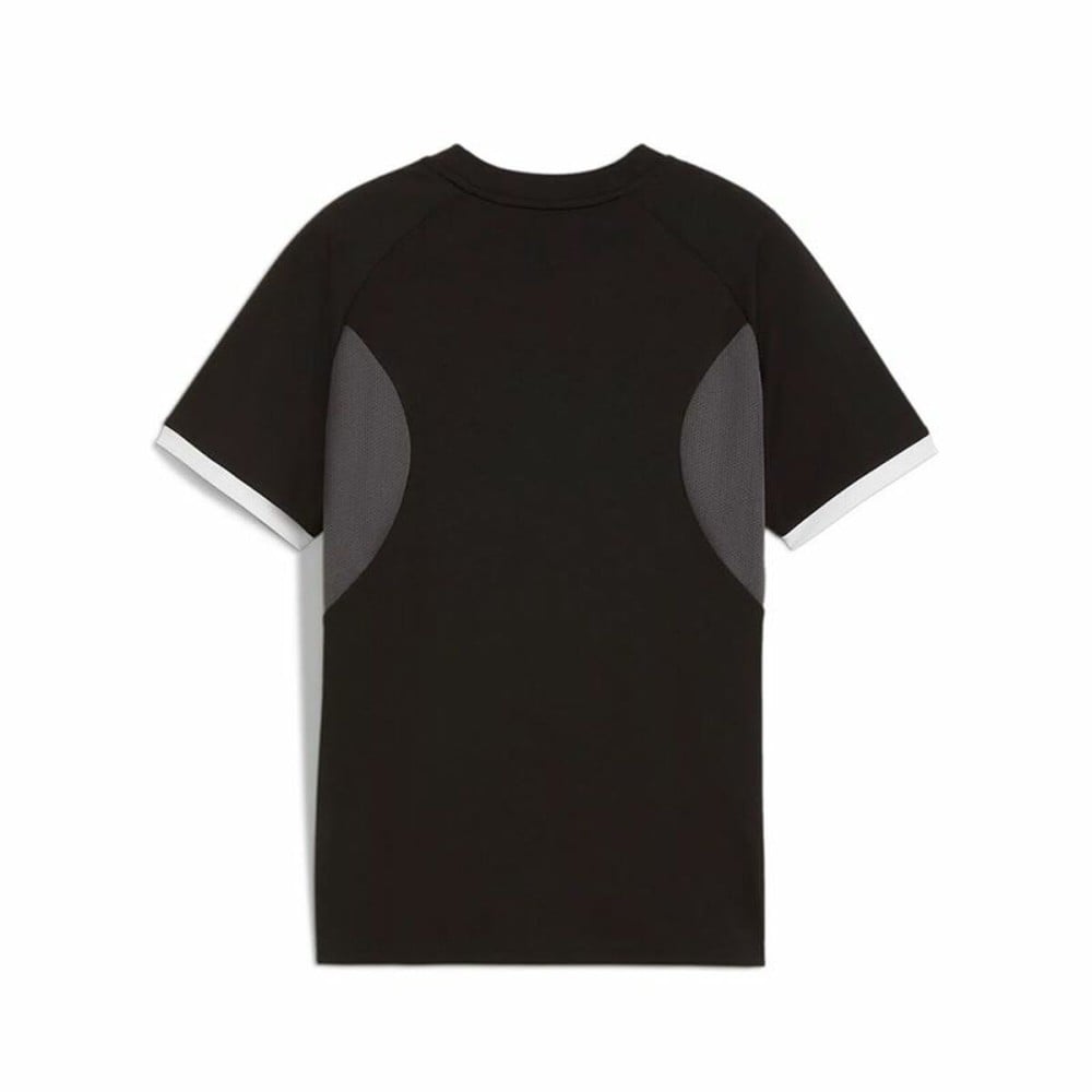 Children's Short Sleeved Football Shirt Puma Individualliga Black