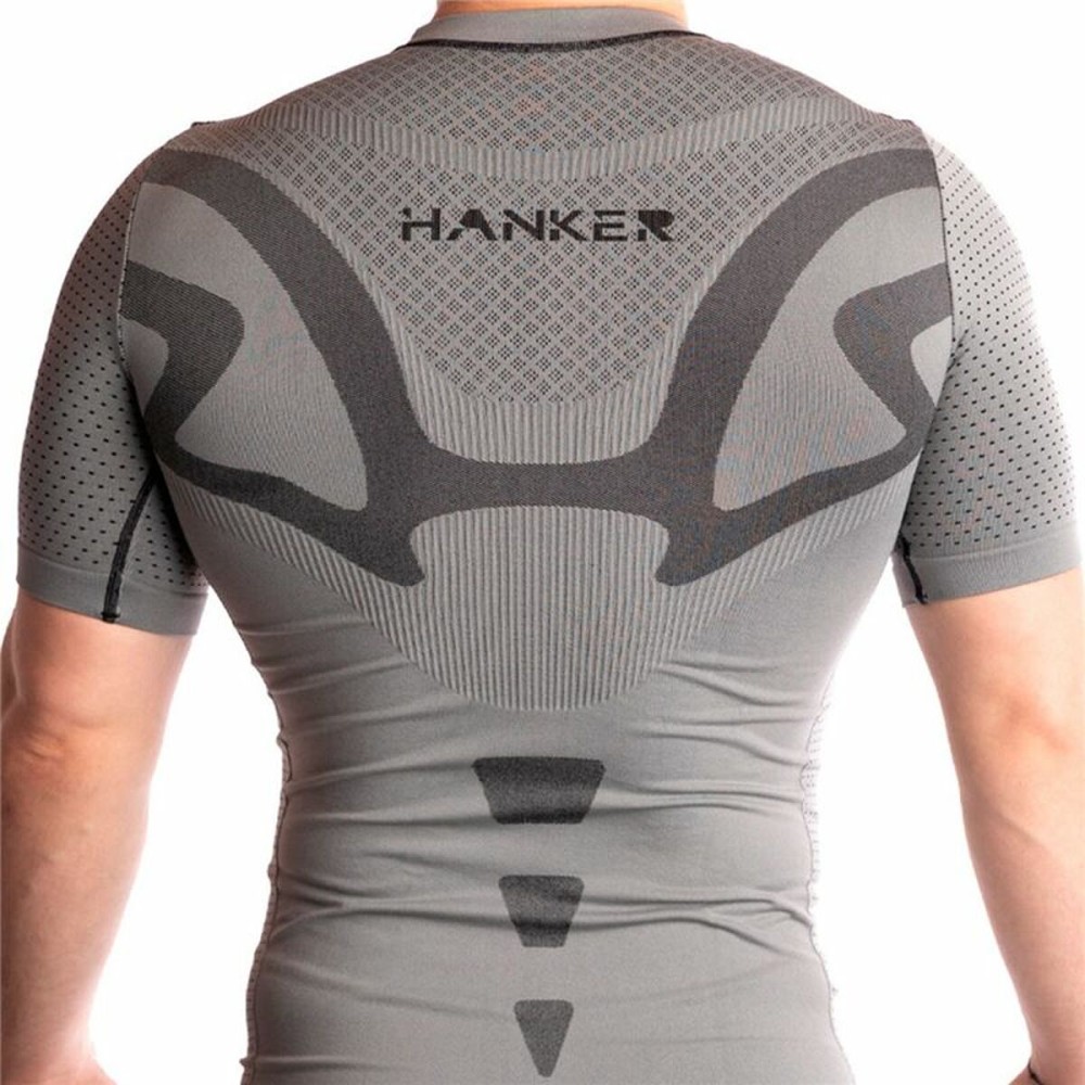 Herren Kurzarm-T-Shirt Hanker Yod Grau