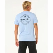 Herren Kurzarm-T-Shirt Rip Curl Staple Tee Blau