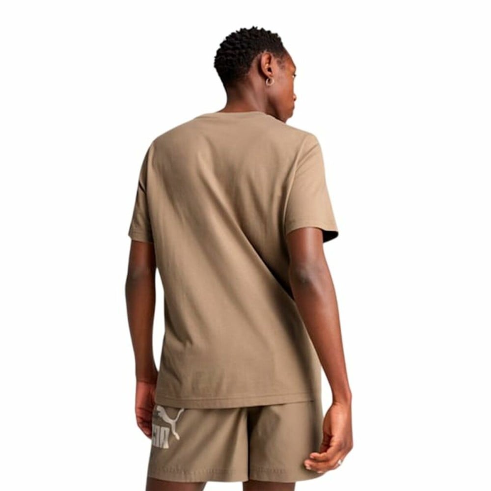 Herren Kurzarm-T-Shirt Puma Essentials Logo Lab Summer Hellbraun