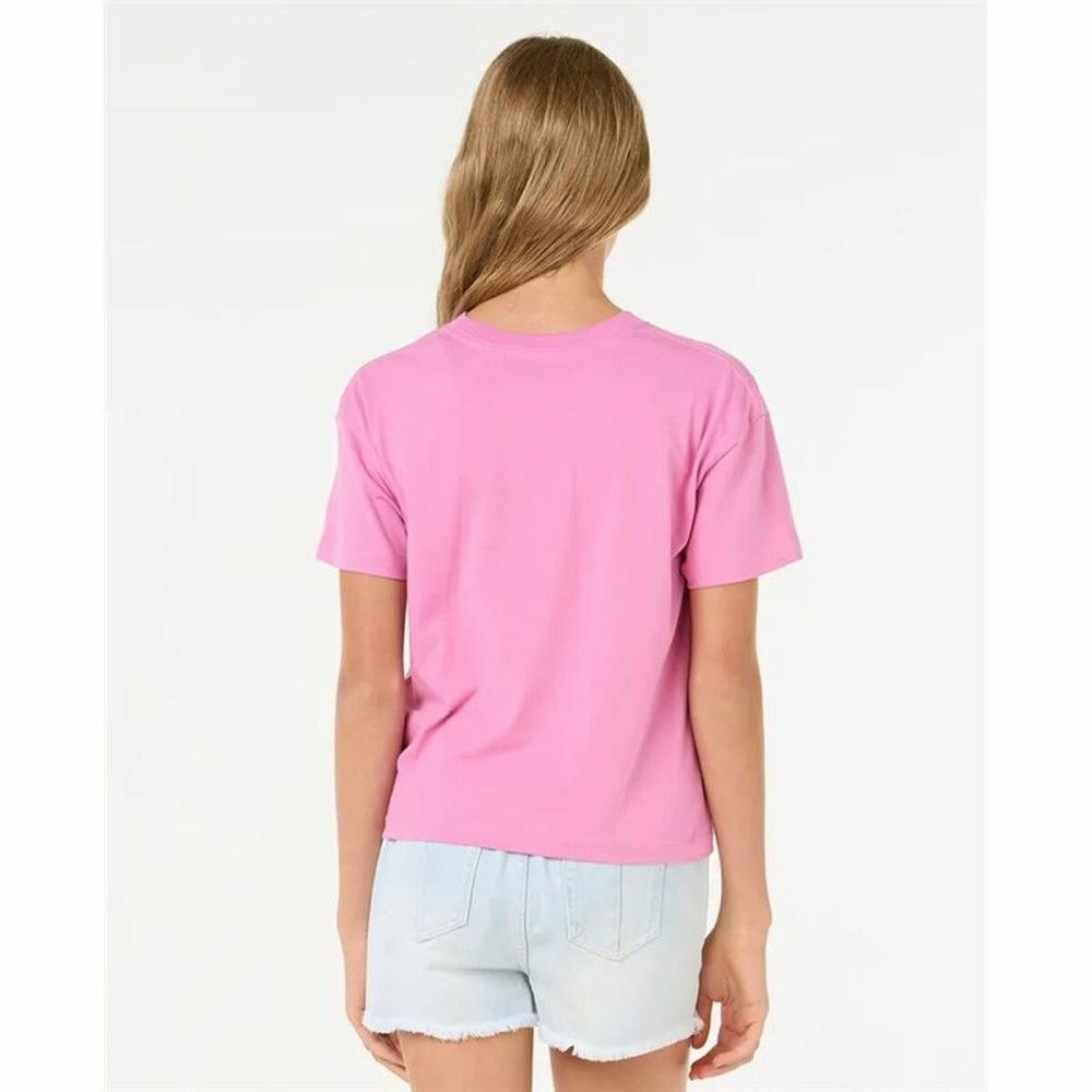 T shirt à manches courtes Enfant Rip Curl Island Surf Crop Rose