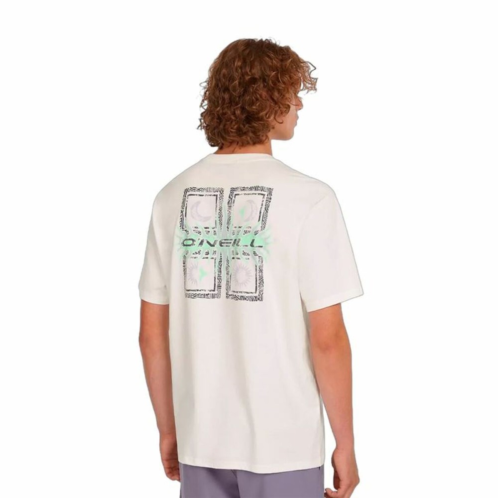 Men’s Short Sleeve T-Shirt O'Neill Retro White