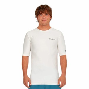 Men’s Short Sleeve T-Shirt O'Neill Essentials Skins S/Slv White