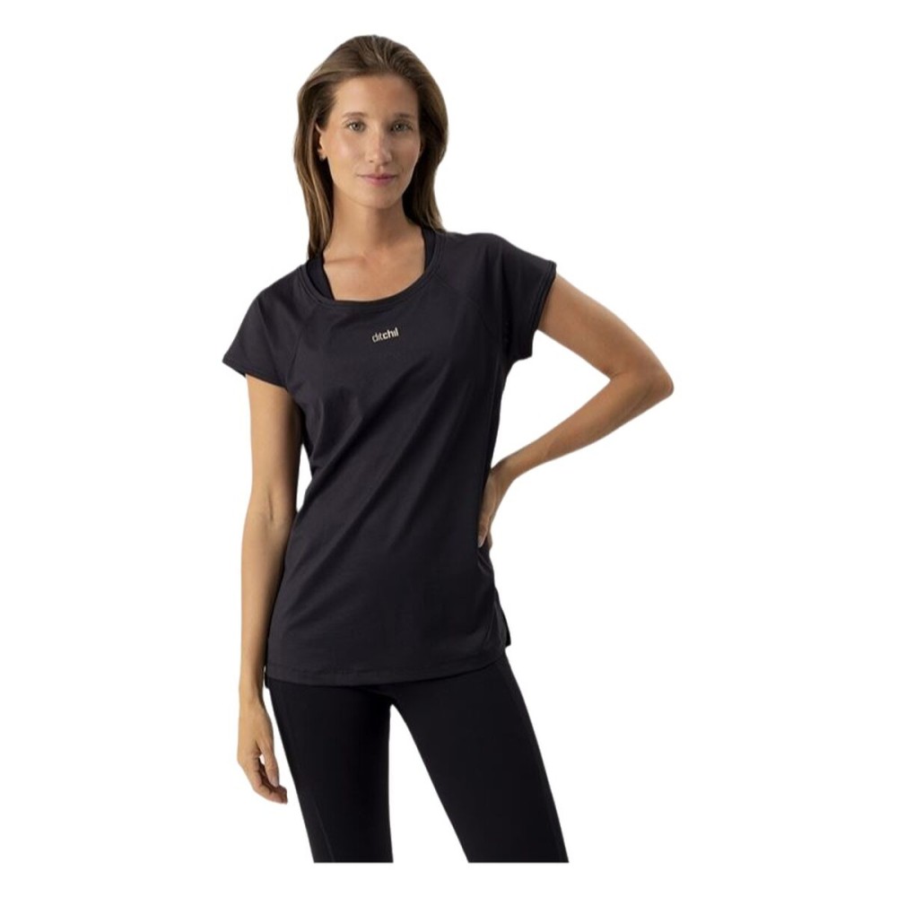 T-shirt à manches courtes femme Ditchil Ditchill T-Shirt Ariana Noir