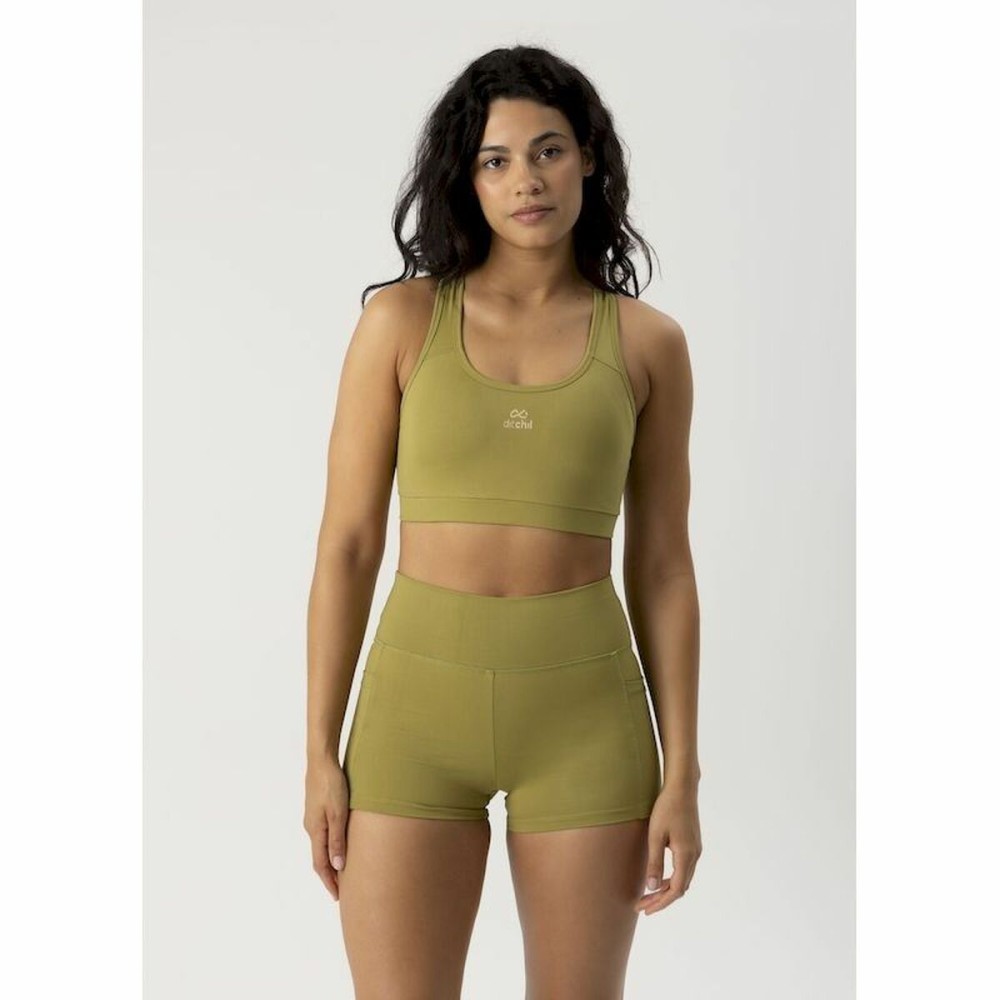 Leggings de Sport pour Femmes Ditchil Ditchill Shortie Active Mujer Olive Fitness