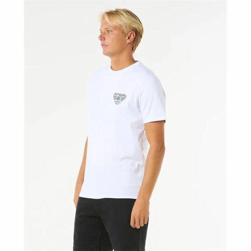 T-shirt à manches courtes homme Rip Curl Desti Animals Tee Blanc