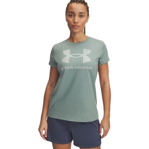 Damen Kurzarm-T-Shirt Under Armour Blau