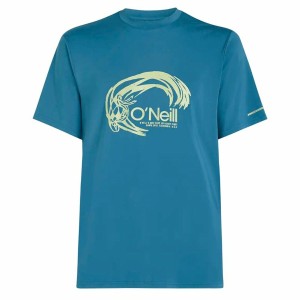 Men’s Short Sleeve T-Shirt O'Neill O'Riginals Hybrid Upf Graphic Blue