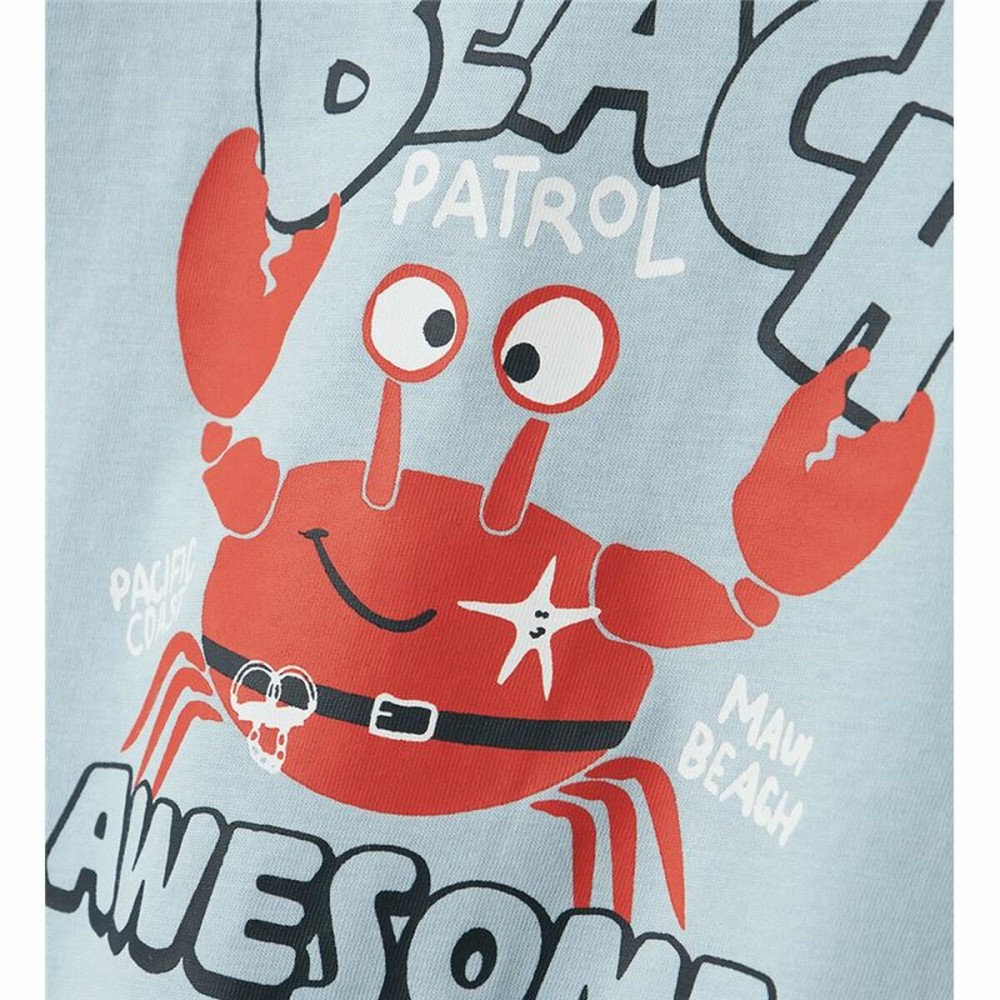 Kurzarm-T-Shirt für Kinder Name It Nmmvagno Loose Himmelsblau
