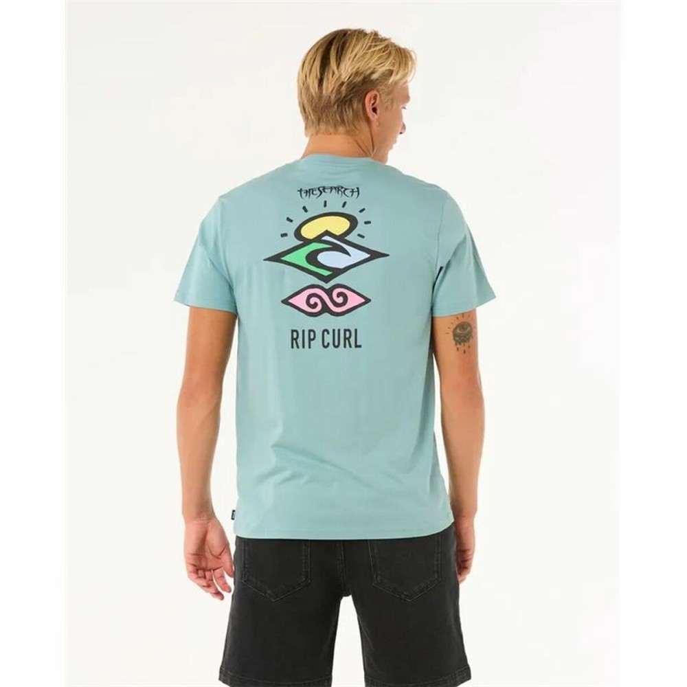 T-shirt à manches courtes homme Rip Curl Search Icon Tee Bleu