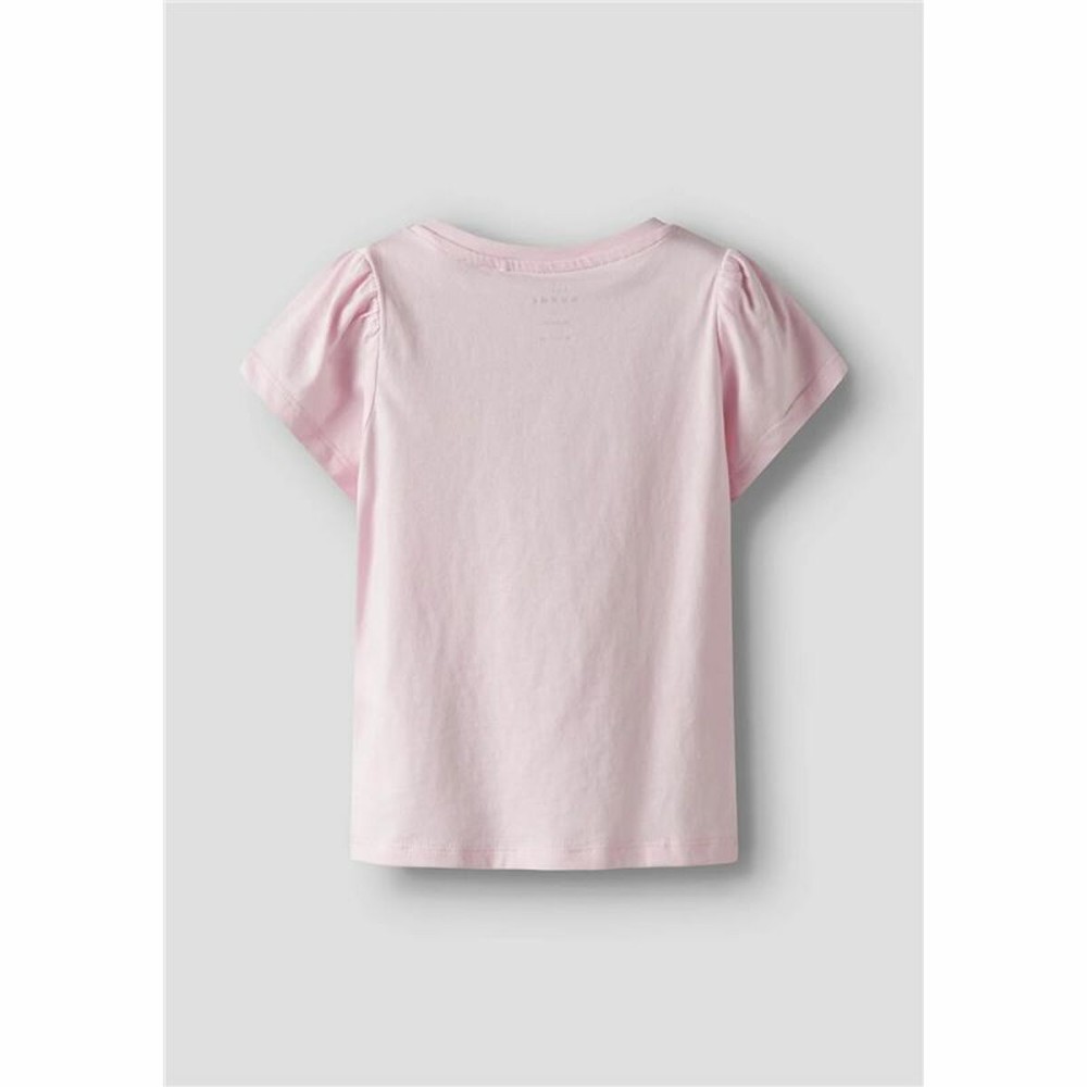 Child's Short Sleeve T-Shirt Name It Nmfvibeke Capsl Ballerina Pink