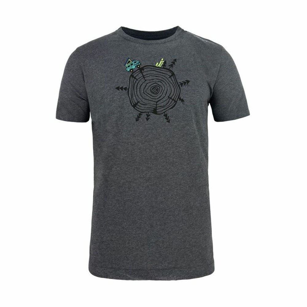 Herren Kurzarm-T-Shirt Joluvi Wood Dunkelgrau