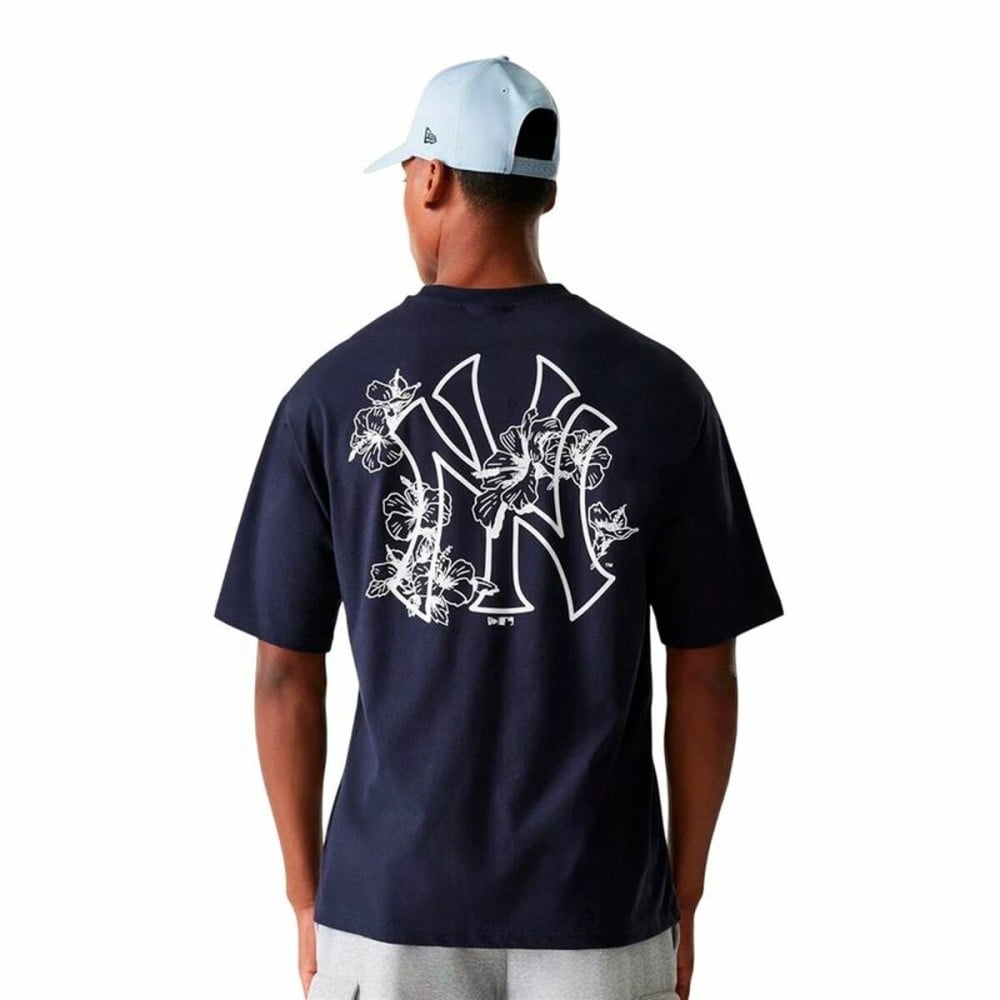 Herren Kurzarm-T-Shirt New Era New Era Mlb Floral Grphc Os Neyyan Marineblau