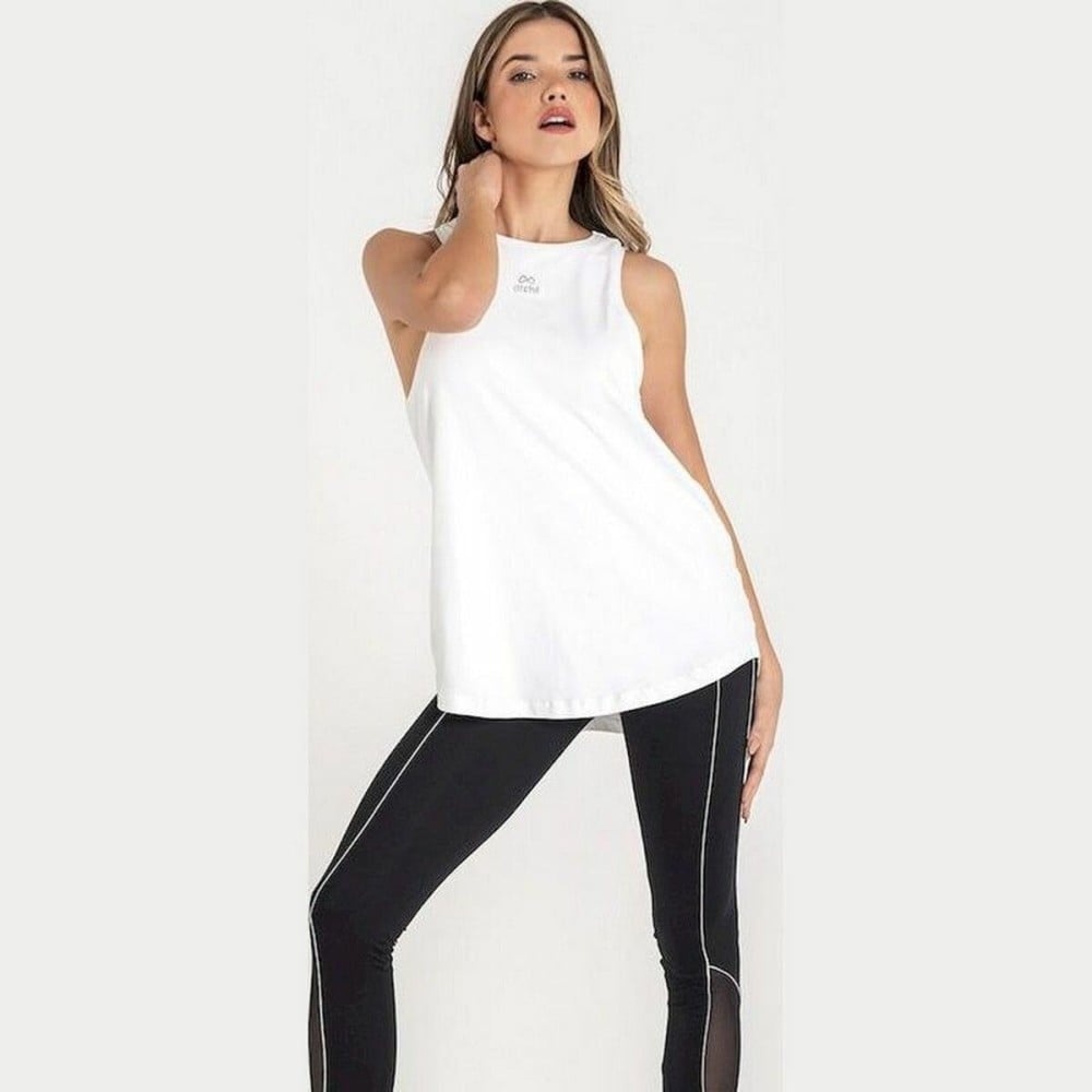 Maillot de Corps sans Manches pour Femme Ditchil Dictchil Tank Top Energy Mujer Blanc