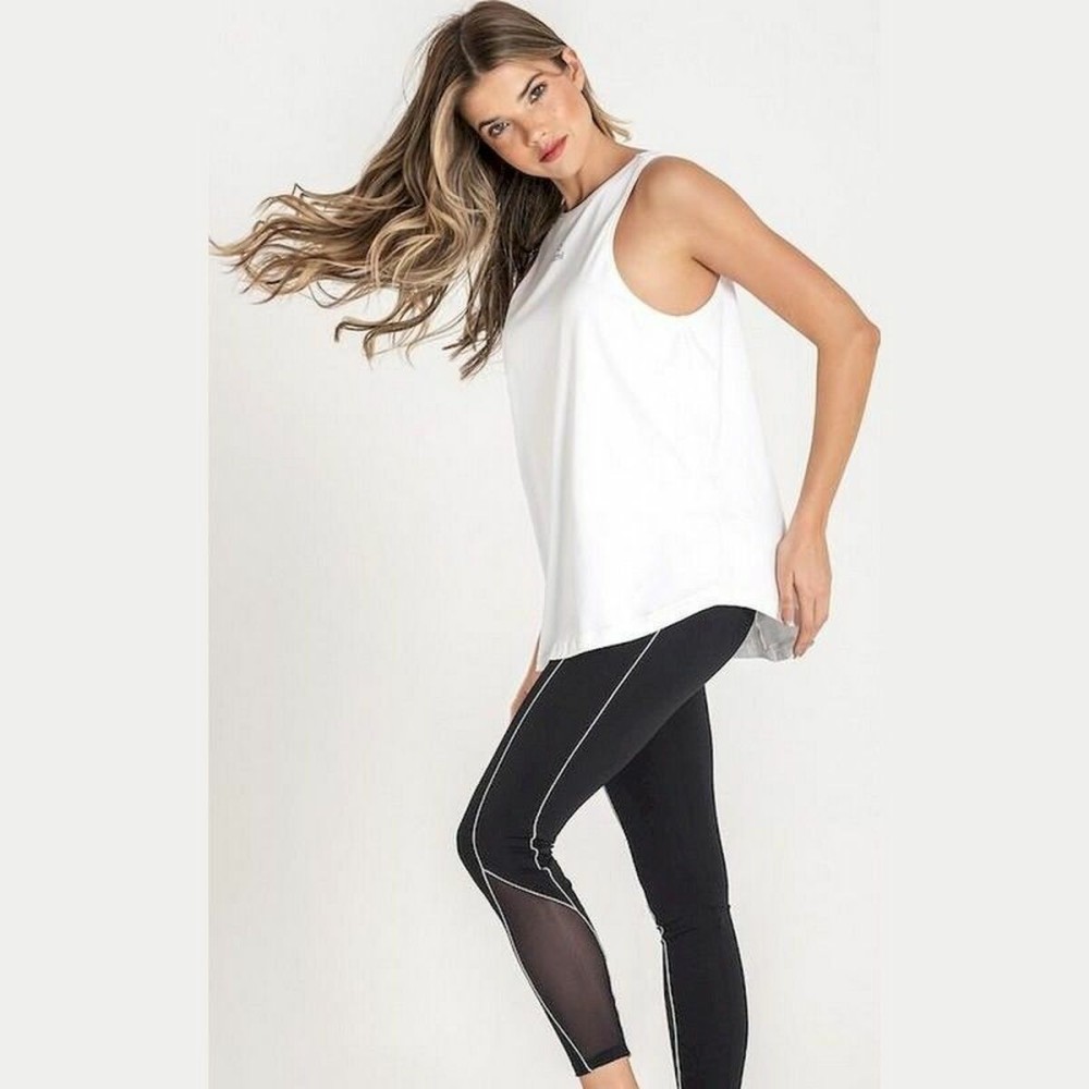 Maillot de Corps sans Manches pour Femme Ditchil Dictchil Tank Top Energy Mujer Blanc