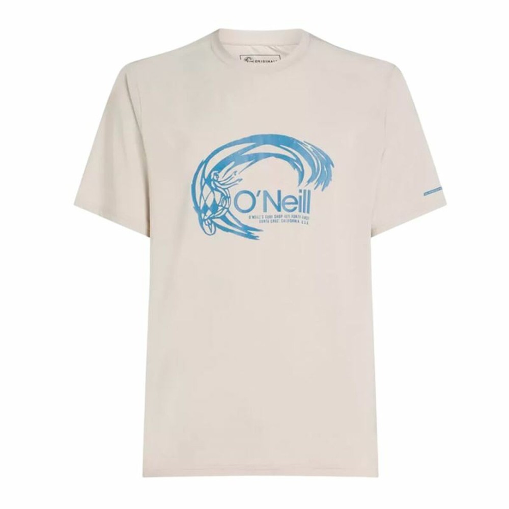 Men’s Short Sleeve T-Shirt O'Neill O'Riginals Hybrid Upf Graphic Beige