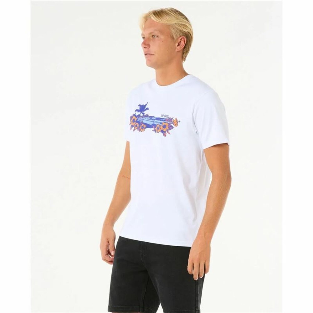 Men’s Short Sleeve T-Shirt Rip Curl Surf Paradise White