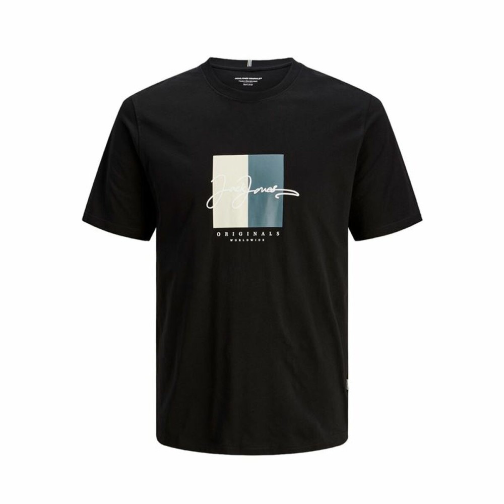 Child's Short Sleeve T-Shirt Jack & Jones Jorfrederiksberg Black