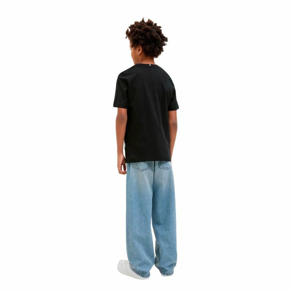 Kurzarm-T-Shirt für Kinder Jack & Jones Jorfrederiksberg Schwarz