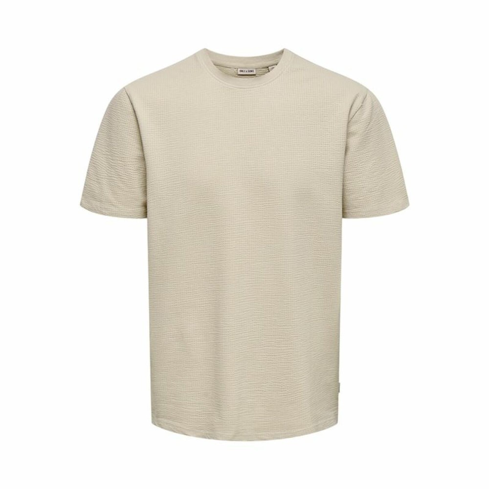Herren Kurzarm-T-Shirt Only & Sons Onskian Life Reg Seersucker Ss