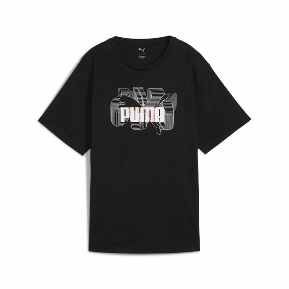 Women’s Short Sleeve T-Shirt Puma Graphics Stacked