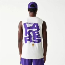 t-shirt de basket New Era LA Lakers Blanc