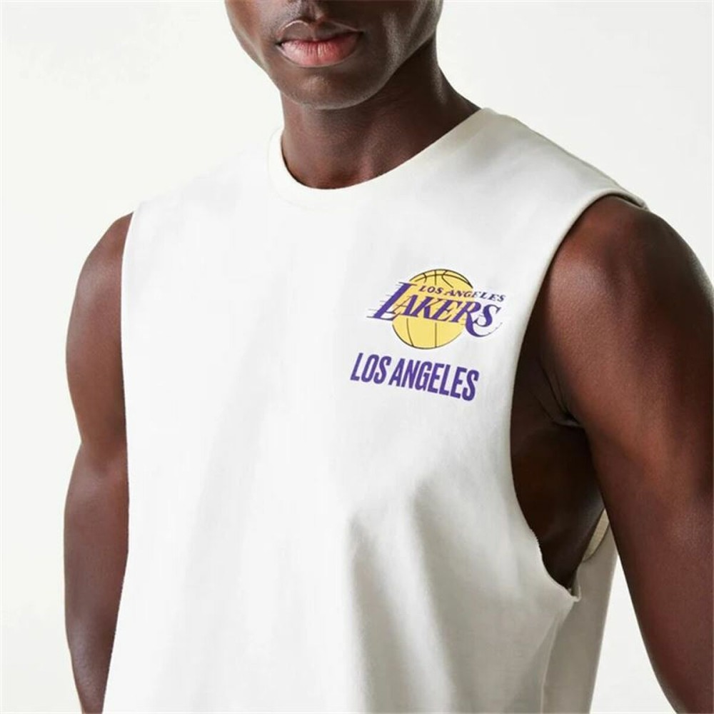 t-shirt de basket New Era LA Lakers Blanc