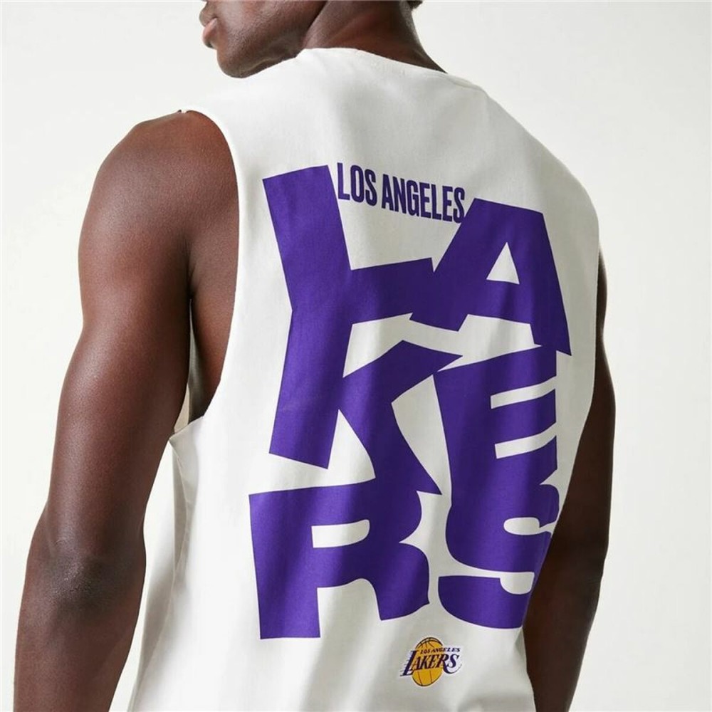 t-shirt de basket New Era LA Lakers Blanc