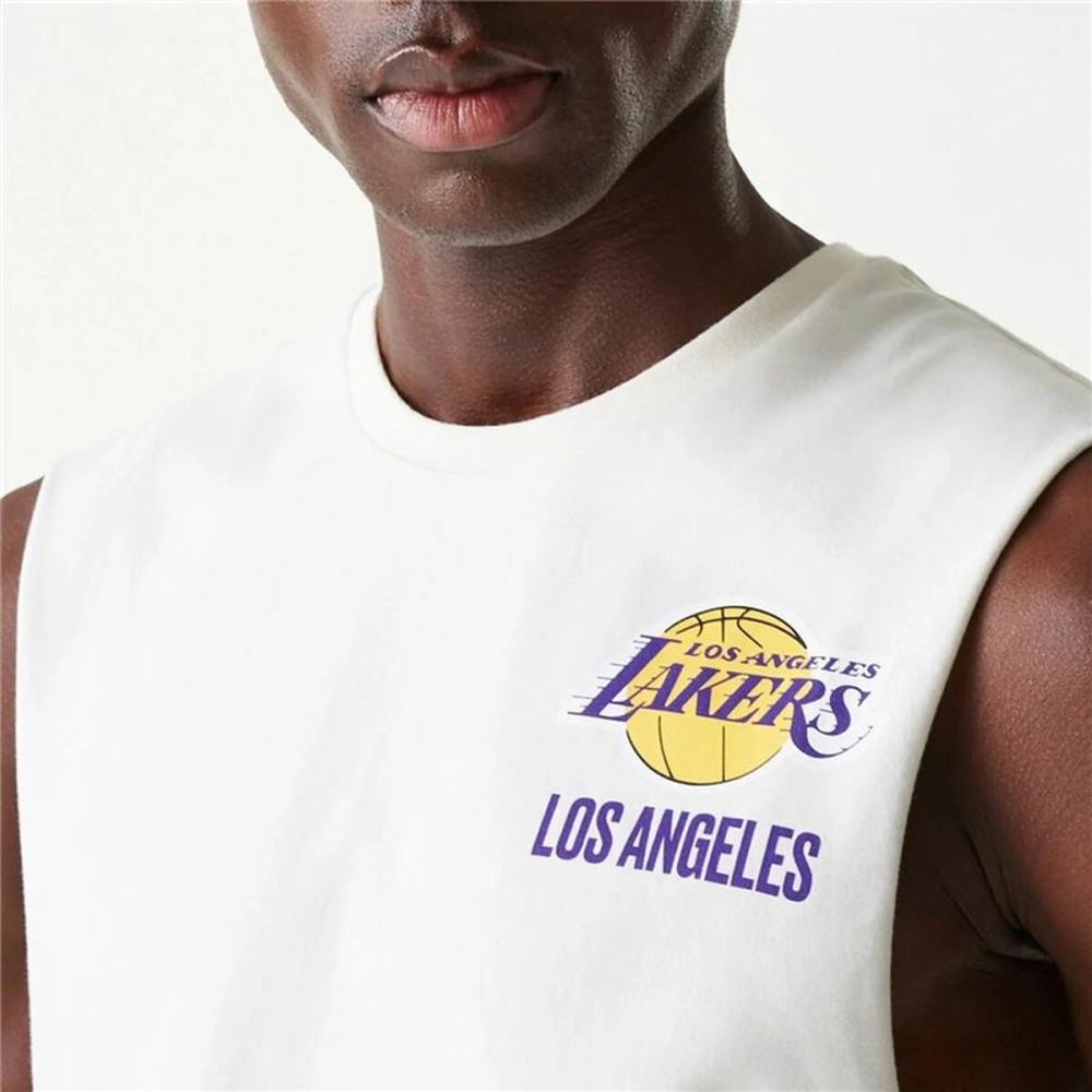 t-shirt de basket New Era LA Lakers Blanc
