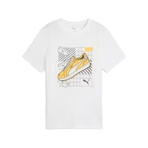 Kurzarm-T-Shirt für Kinder Puma Puma Graphics IV B Weiß