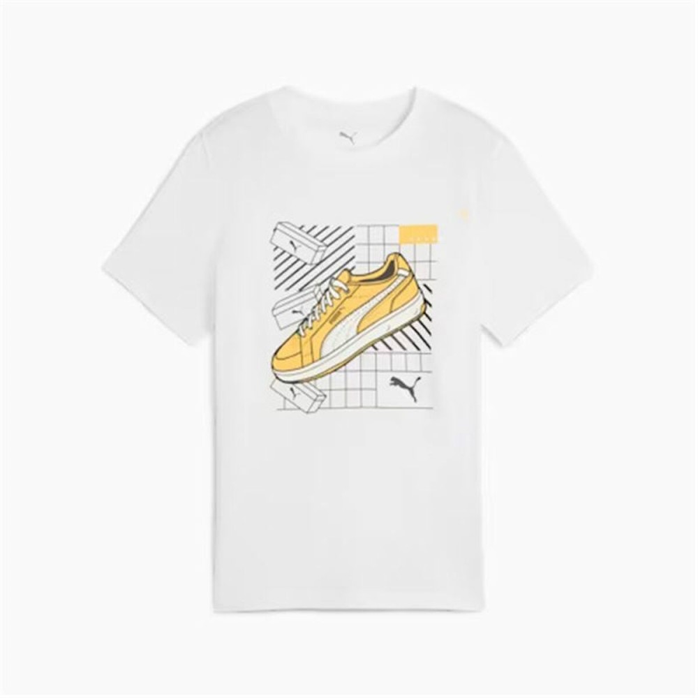 Kurzarm-T-Shirt für Kinder Puma Puma Graphics IV B Weiß