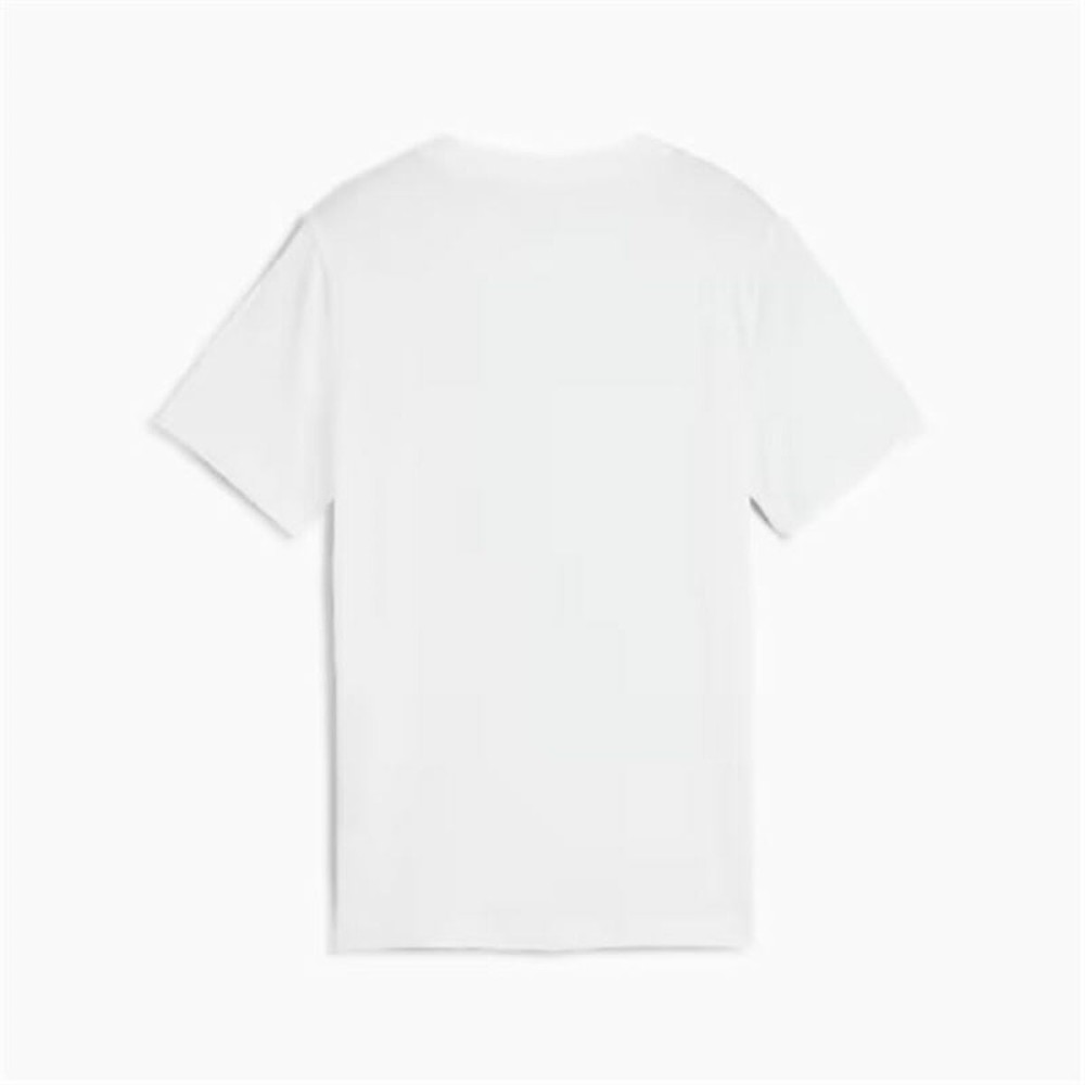 Child's Short Sleeve T-Shirt Puma Puma Graphics IV B White